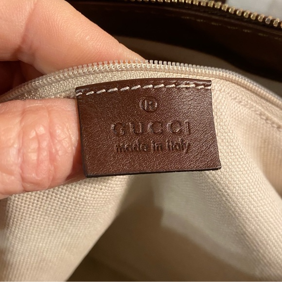 AUTHENTIC GUCCI DIAMANTÉ SUKEY LEATHER TWO WAY TOP HANDLE CROSSBODY - Picture 12 of 15